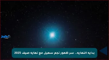 بداية النهاية.. سر ظهور نجم سهيل مع نهاية صيف 2025